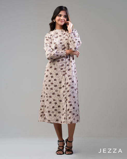 Grace Flow: Smocked Cuff Dress 67301